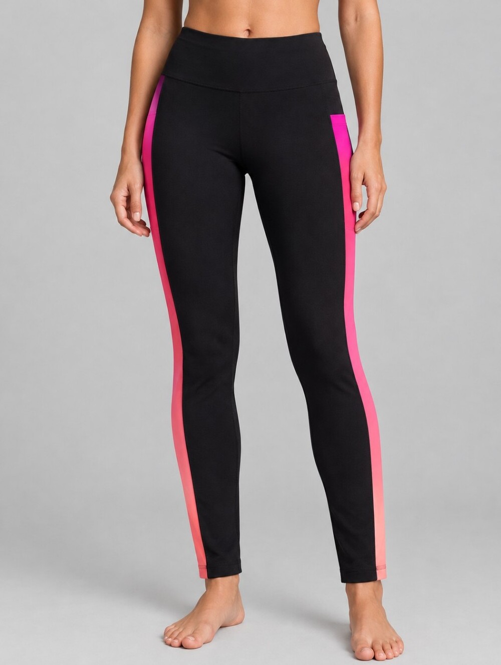 Xersion Quick-Dri Black 7/8 Activewear Leggings Size Medium